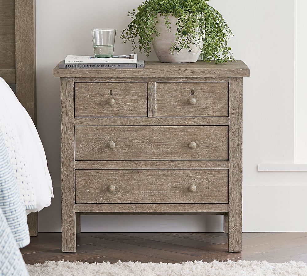 Pottery Barn Farmhouse 4-Drawer Nightstand (28.5")