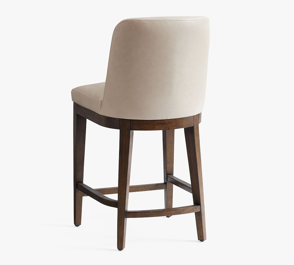 Pottery Barn Layton Leather Stool