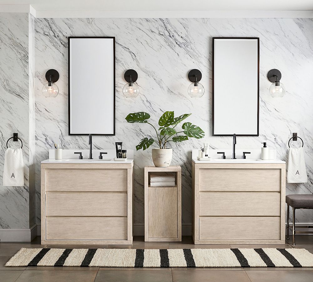 Pottery Barn Kensington Rectangular Slim Mirror