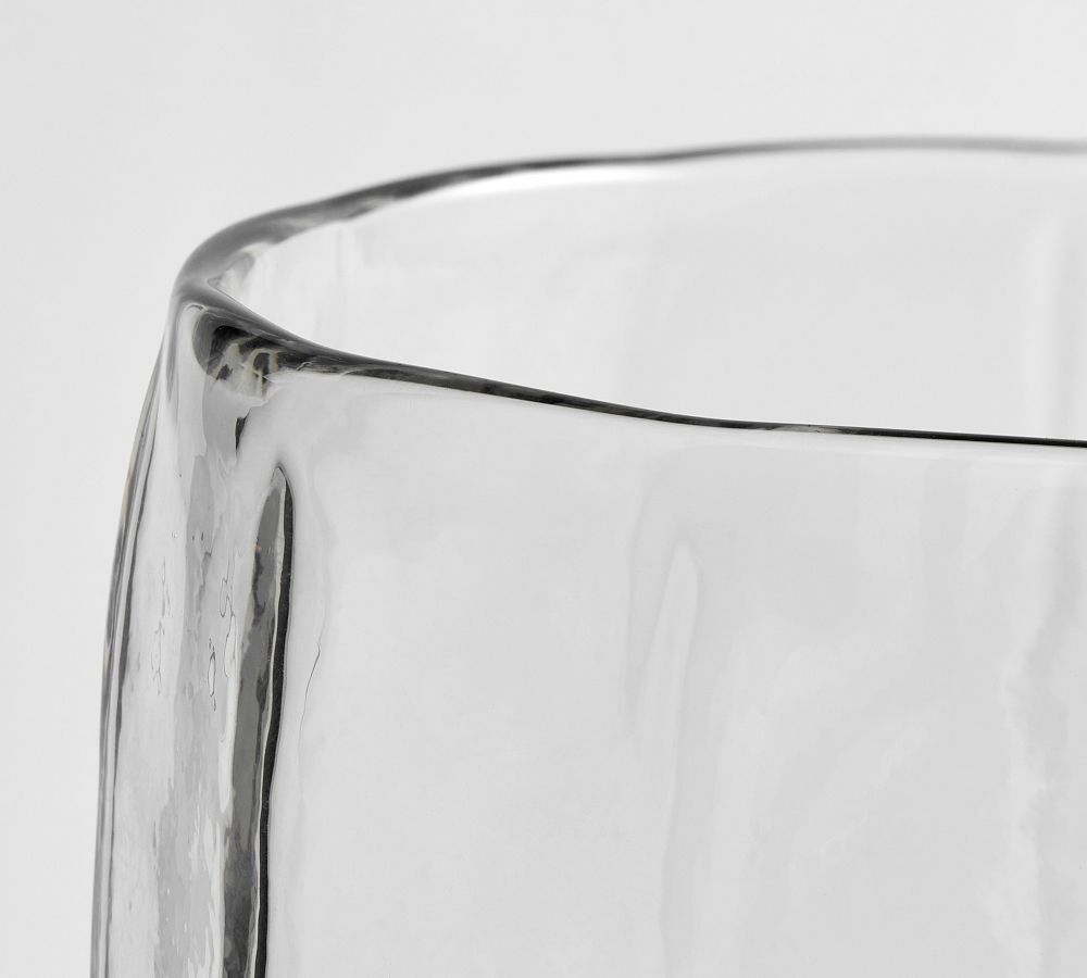 Pottery Barn Hammered Café Recycled Hurricane Candleholder