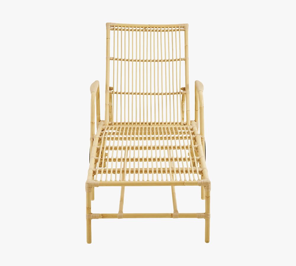 Pottery Barn Josephine Indoor/Outdoor Chaise Lounge with Wheels