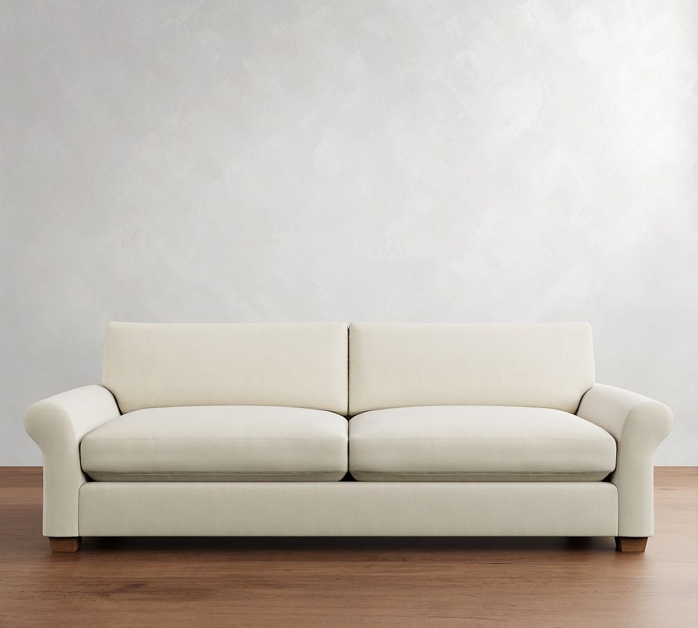 Pottery Barn PB Comfort Modern Roll Arm Sofa (67"-102")