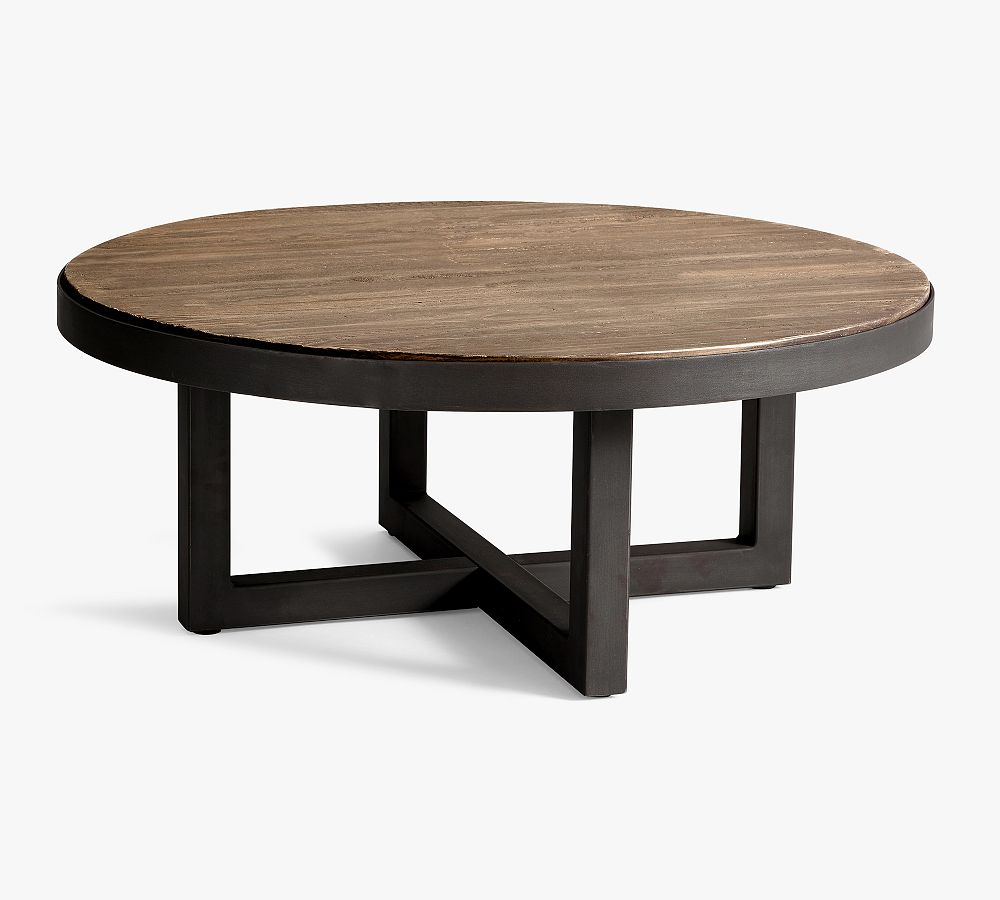 Pottery Barn Thorndale Round Reclaimed Wood Coffee Table (39")
