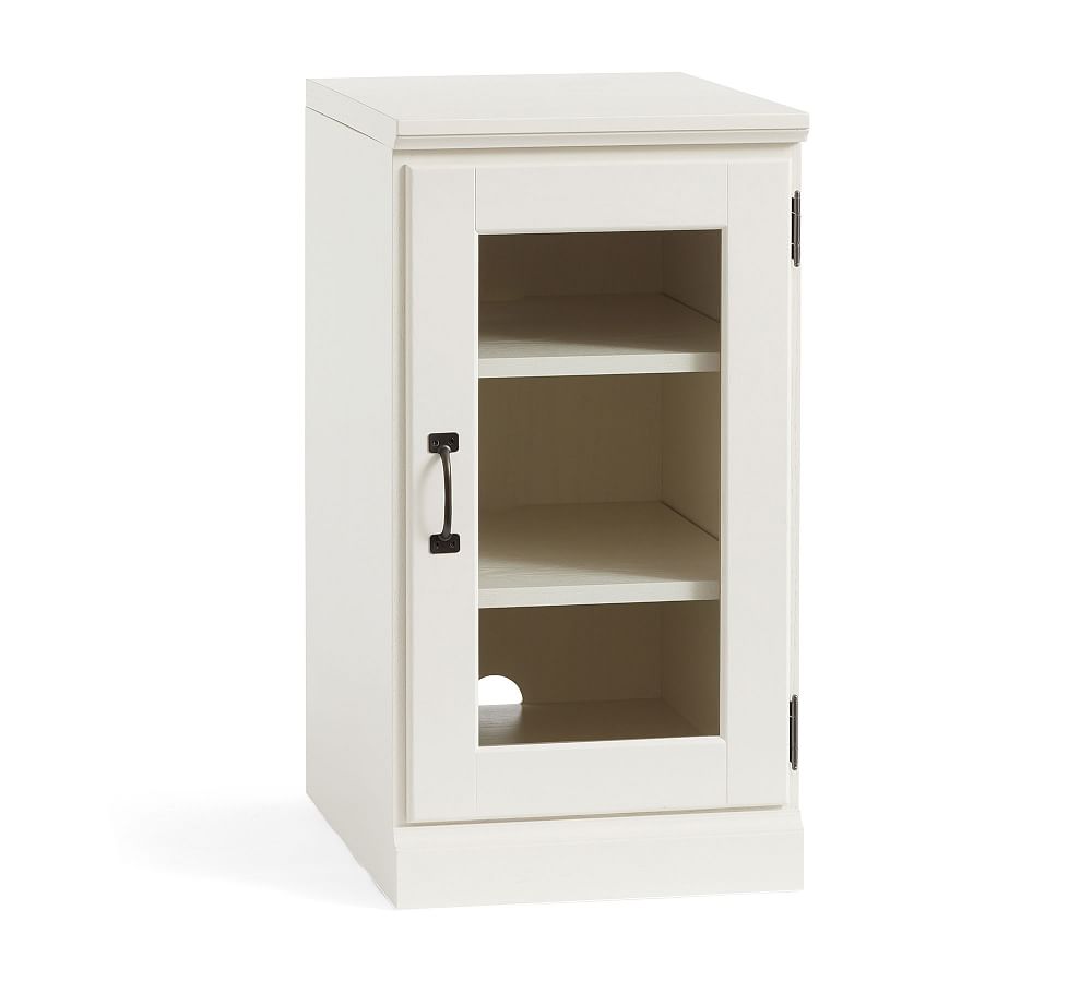 Pottery Barn Printer's Single Glass Door Cabinet (16")