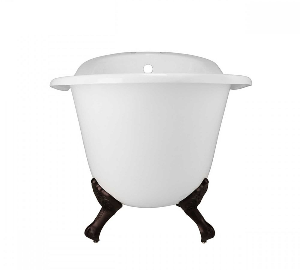Pottery Barn Galvez 67" Clawfoot Painted Bathtub