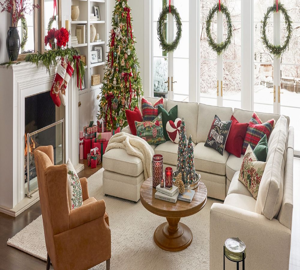 Pottery Barn Peppermint Twist Bauble Tree
