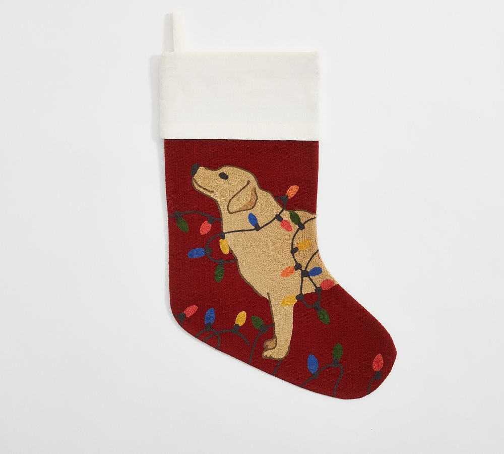 Pottery Barn Holiday Icons Crewel Stockings