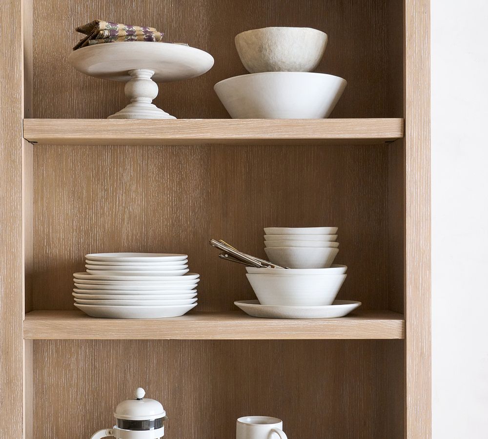 Pottery Barn Modern Farmhouse 136" Shelf with Open Cabinets