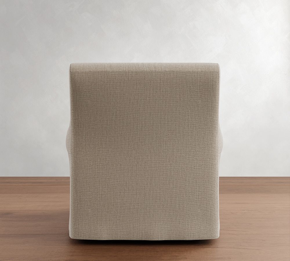 Pottery Barn Merritt Slipcovered Swivel Glider