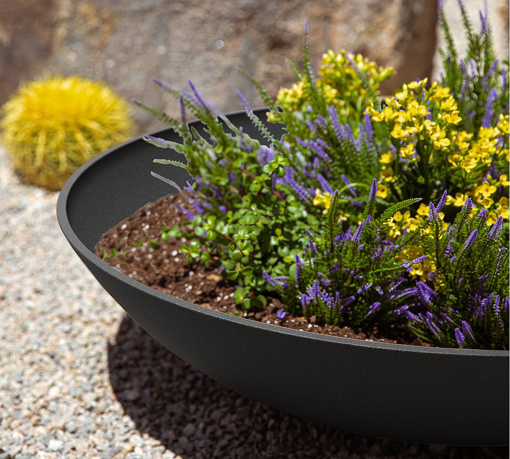 Pottery Barn All Weather Eco Hevea Outdoor Bowl Planters