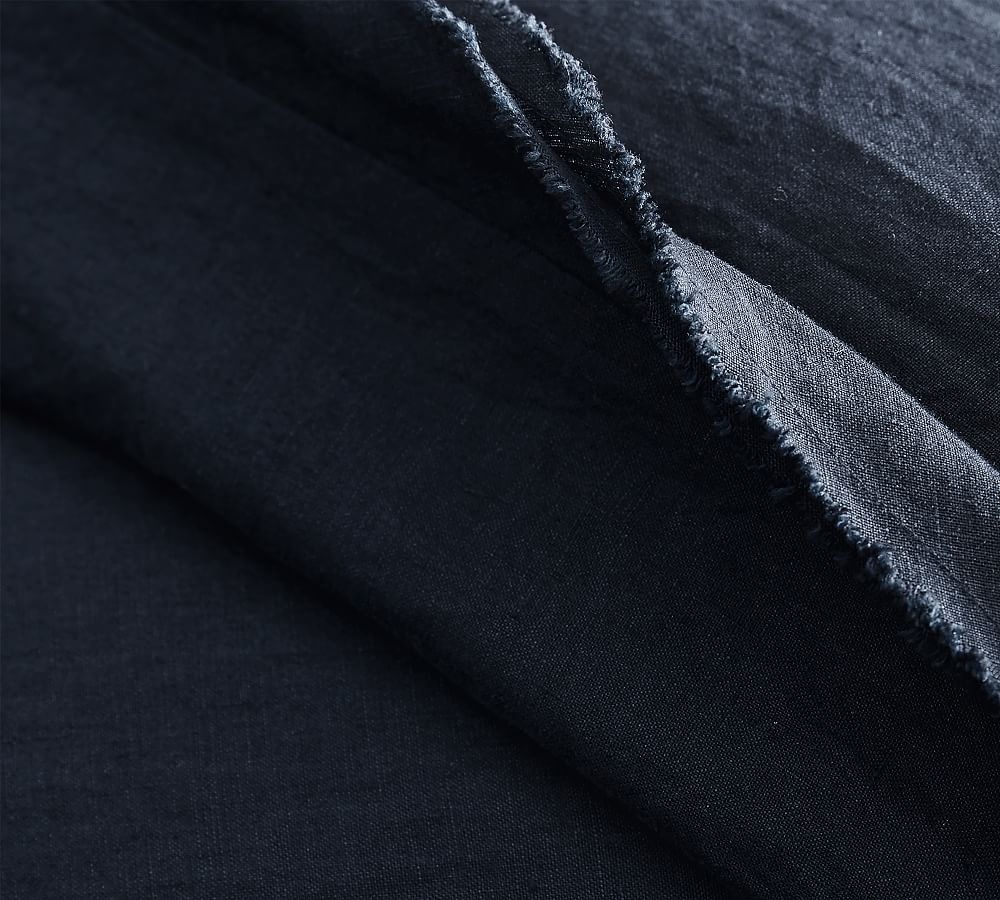 Pottery Barn Belgian Flax Linen Double Flange Duvet Cover