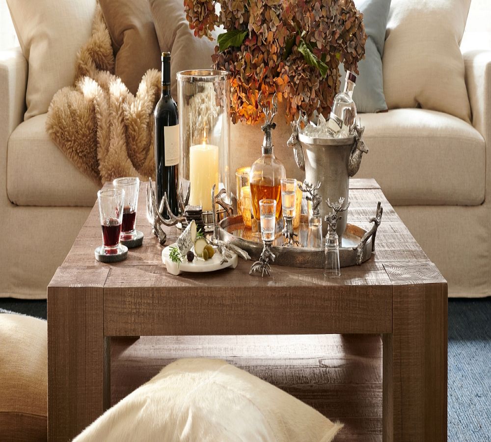 Pottery Barn Embossed Stag Cocktail Glasses