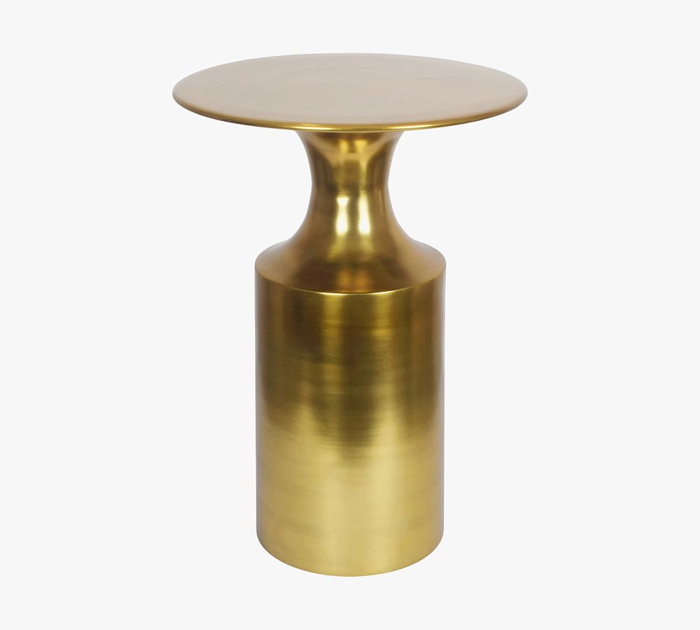 Pottery Barn Luciano Round Metal Accent Table (14.5")