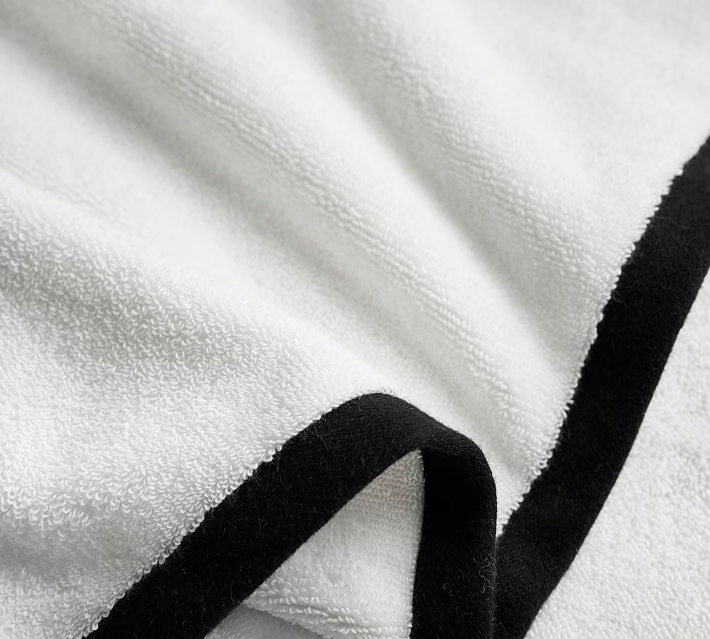 Pottery Barn Border Edge Towel