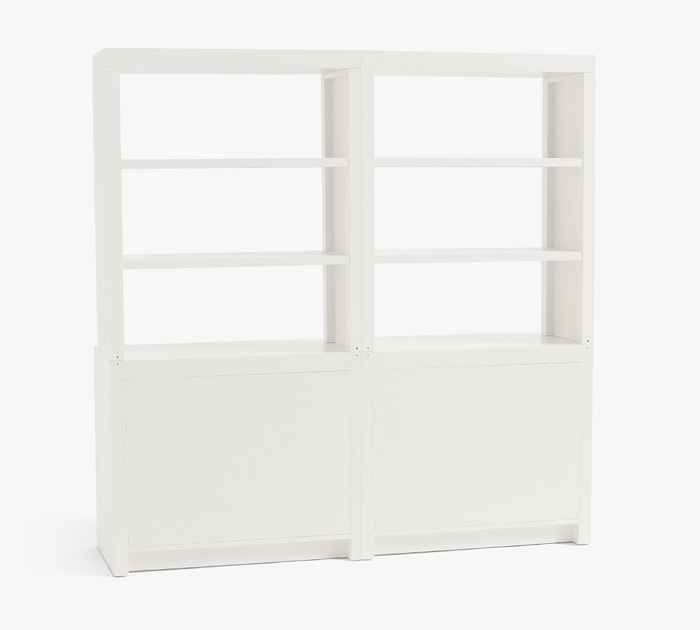 Pottery Barn Dillon Bookcase with Storage Wall Suite (72")