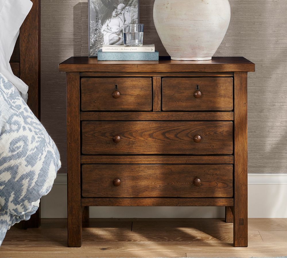 Pottery Barn Farmhouse 4-Drawer Nightstand (28.5")