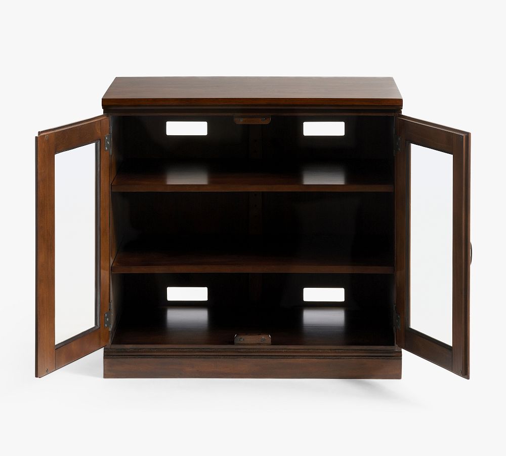 Pottery Barn Printer's Glass Cabinet (32")