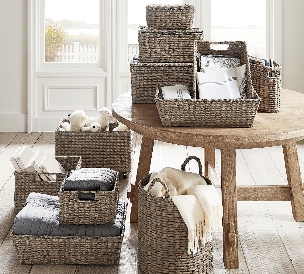 Pottery Barn Charleston Handwoven Seagrass Utility Baskets