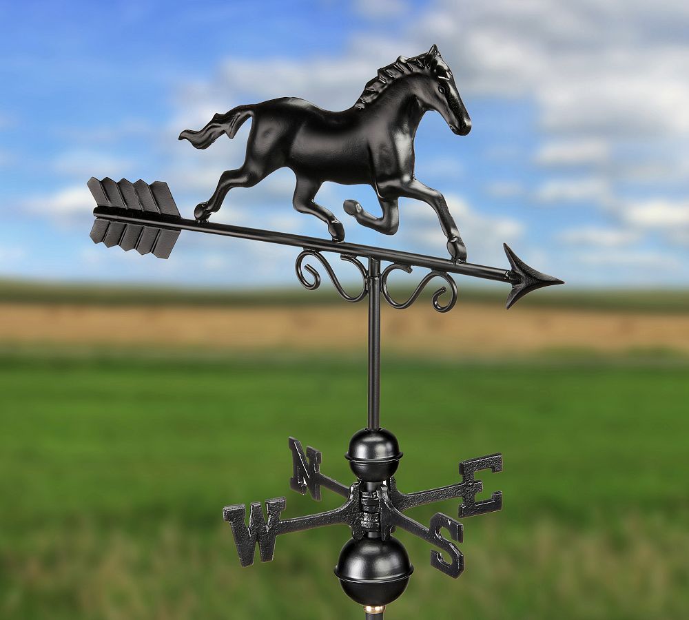 Pottery Barn Galloping Horse Copper Weathervane