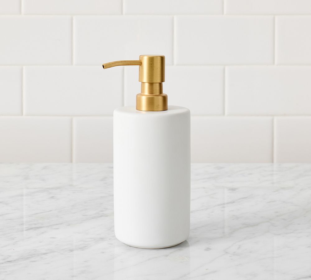Pottery Barn Mason Glazed Stoneware Bathroom Accessories