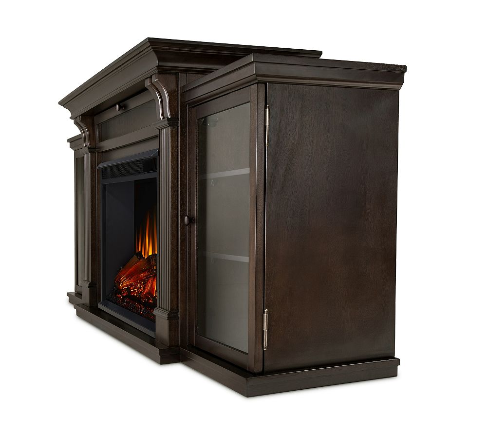 Pottery Barn Cal Electric Fireplace Media Cabinet