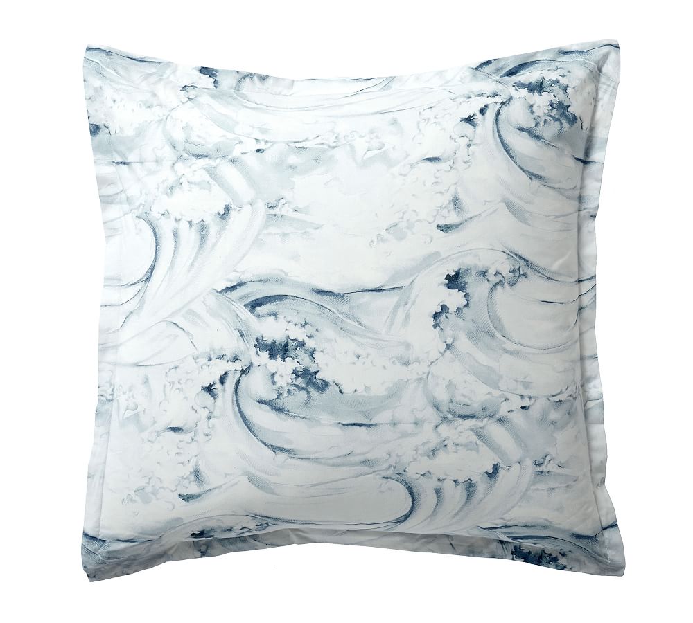 Pottery Barn Stinson Wave Organic Cotton Sham