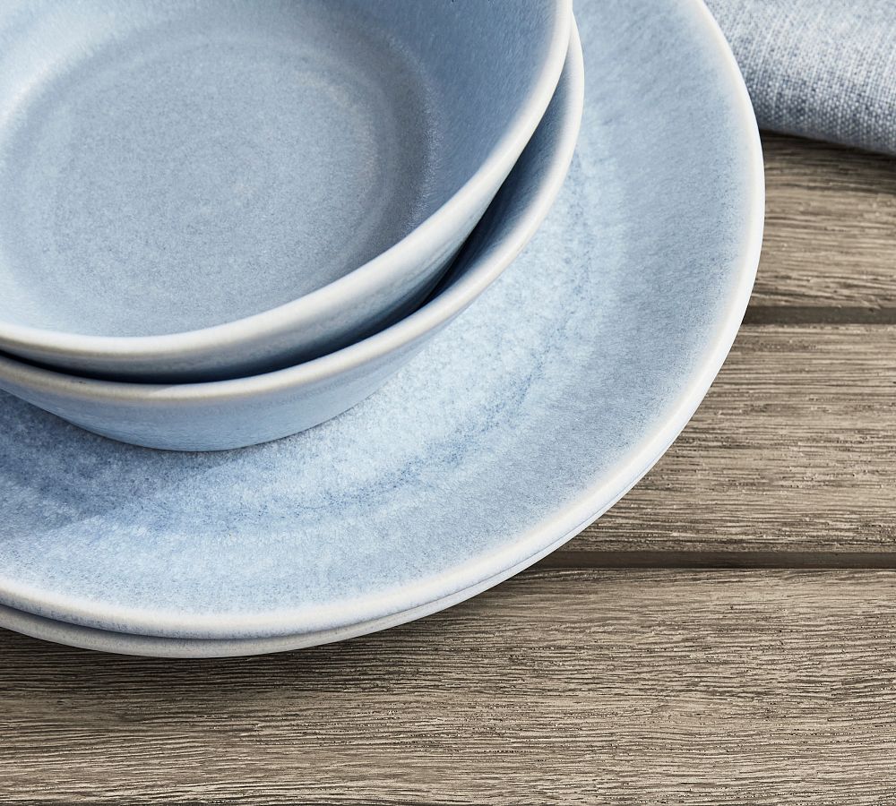 Pottery Barn Larkin Reactive Glaze Stoneware Salad Plates
