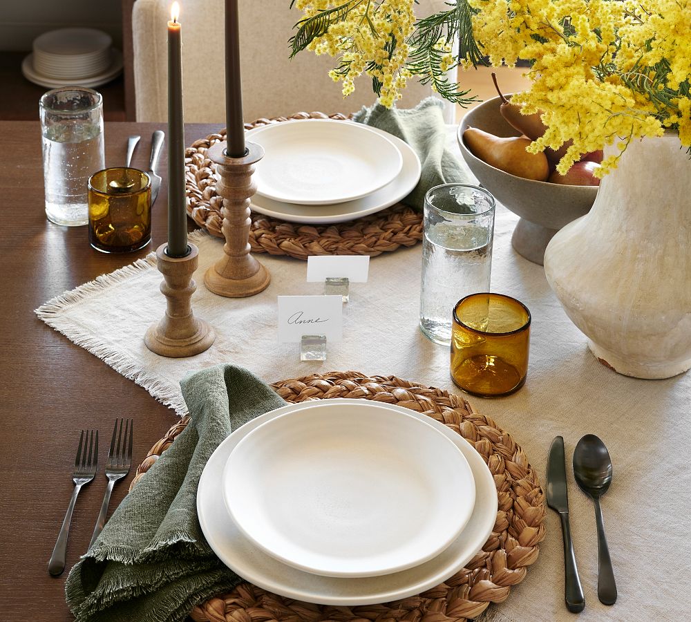 Pottery Barn Larkin Reactive Glaze Stoneware Salad Plates