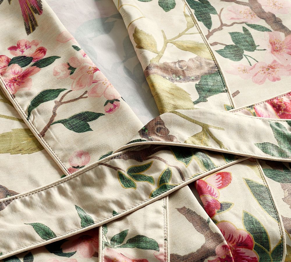 Pottery Barn Nola Silky Piped Robe
