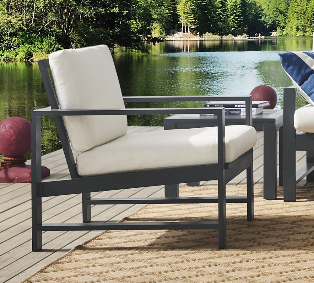 Pottery Barn Indio Metal Outdoor Lounge Chair