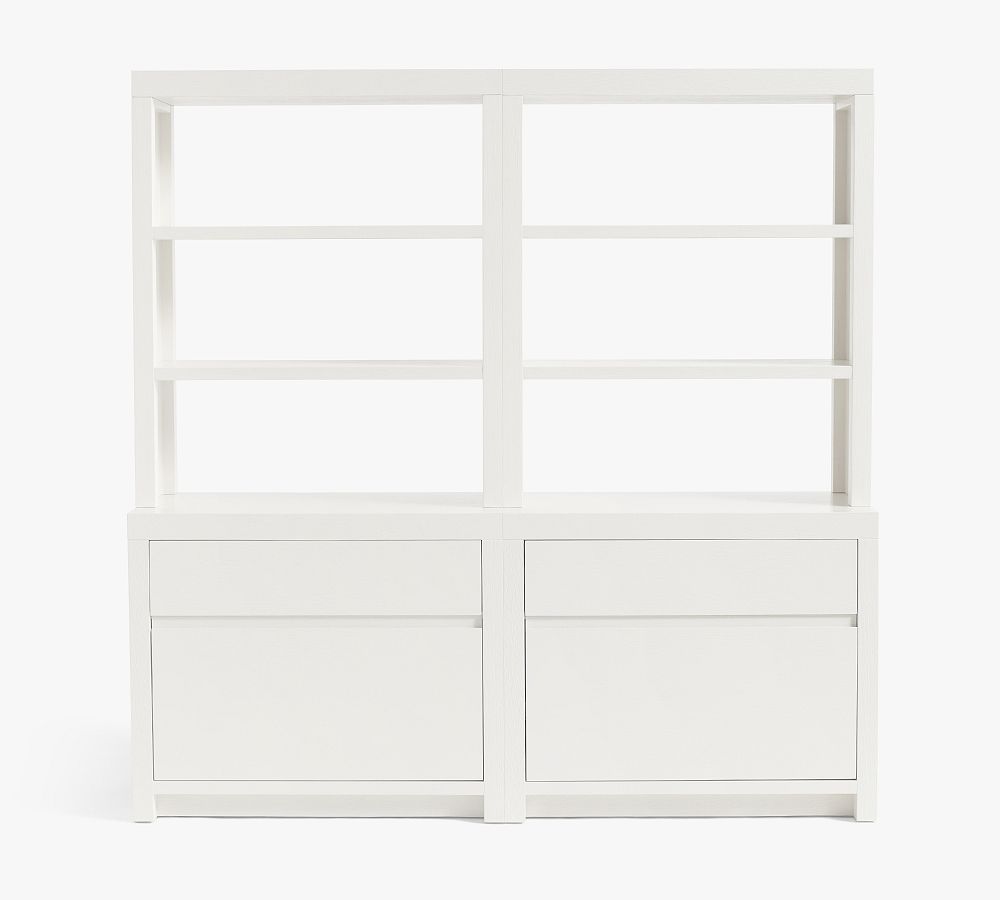 Pottery Barn Dillon Bookcase with Storage Wall Suite (72")