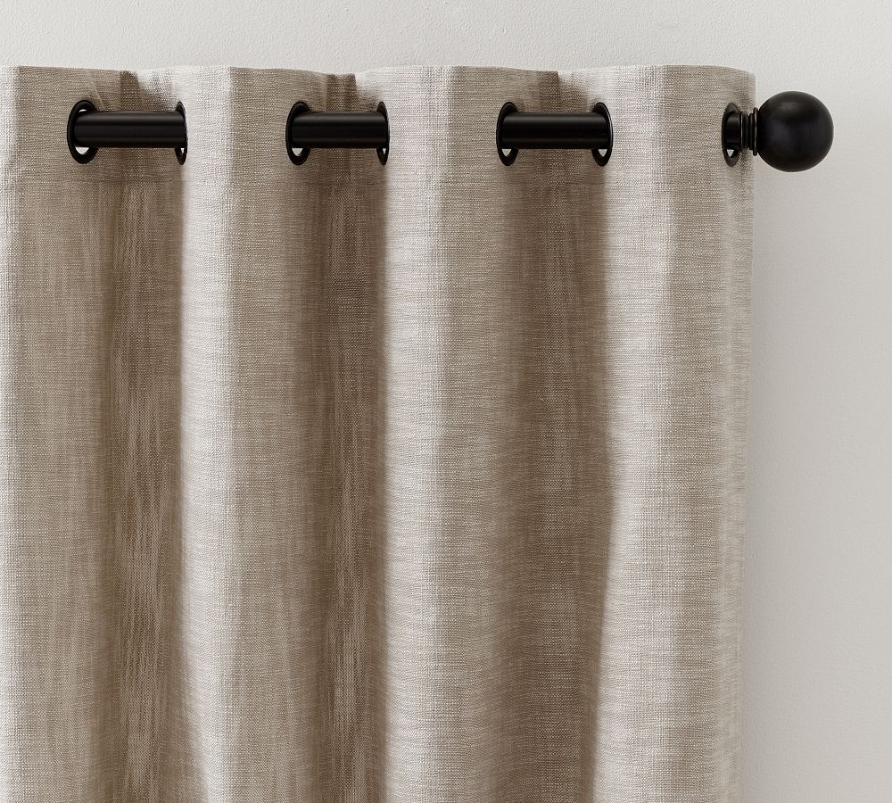 Pottery Barn Seaton Textured Cotton Grommet Blackout Curtain
