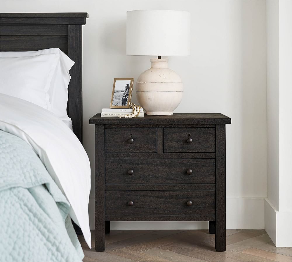 Pottery Barn Farmhouse 4-Drawer Nightstand (28.5")