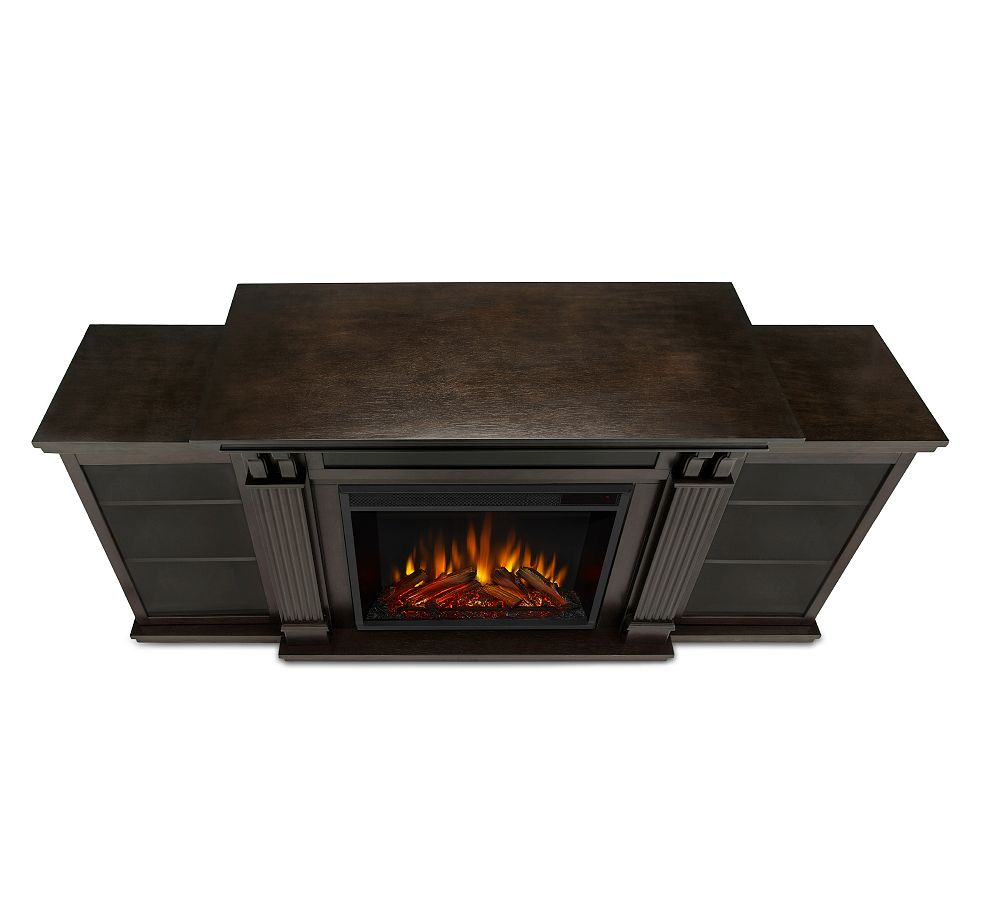 Pottery Barn Cal Electric Fireplace Media Cabinet