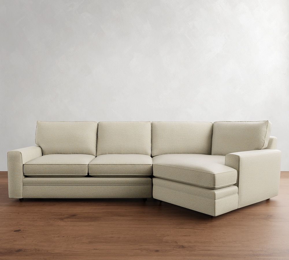 Pottery Barn Pearce Square Arm Cuddle Chaise Sectional (135"-165")