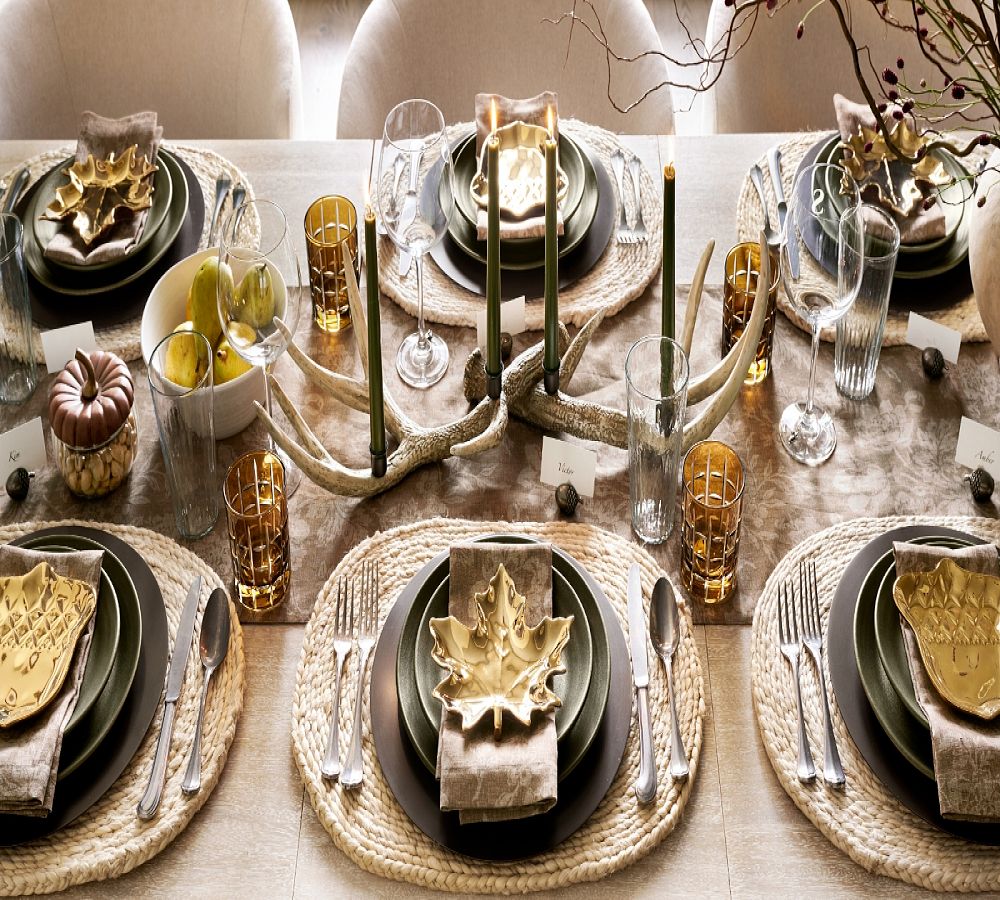 Pottery Barn Larkin Reactive Glaze Stoneware Dinnerware Set