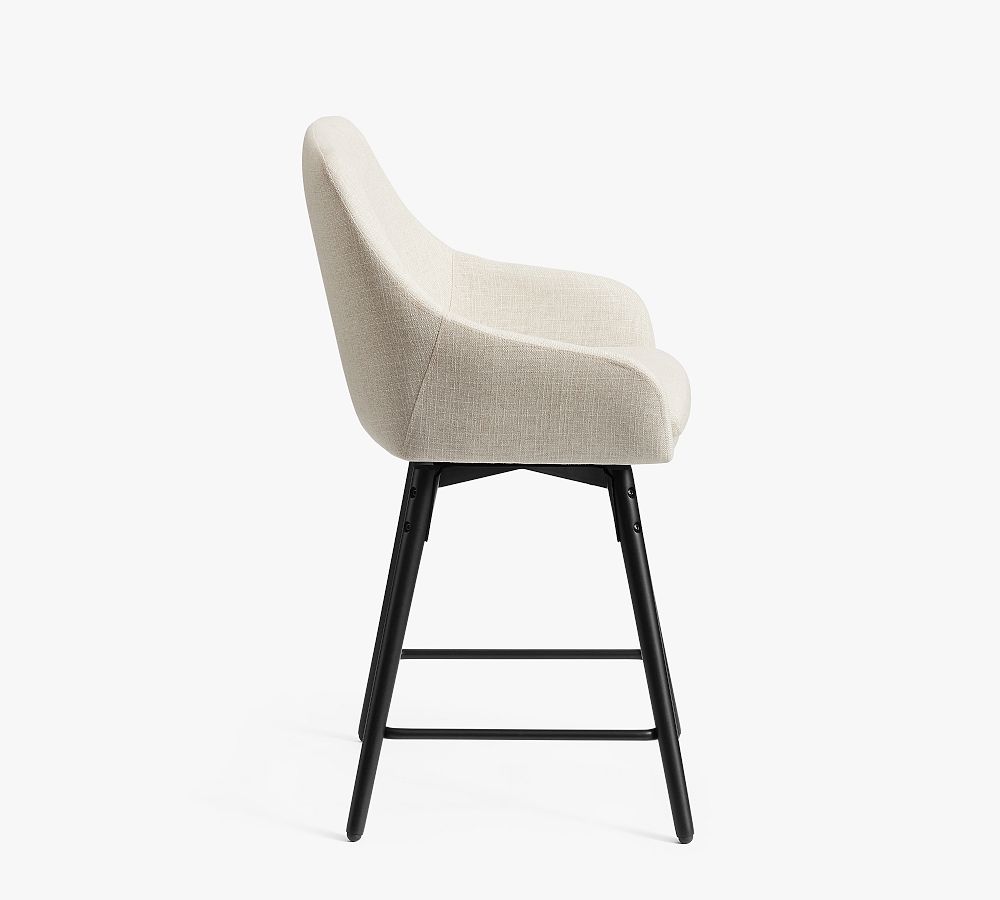 Pottery Barn Oakville Upholstered Swivel Counter Stool