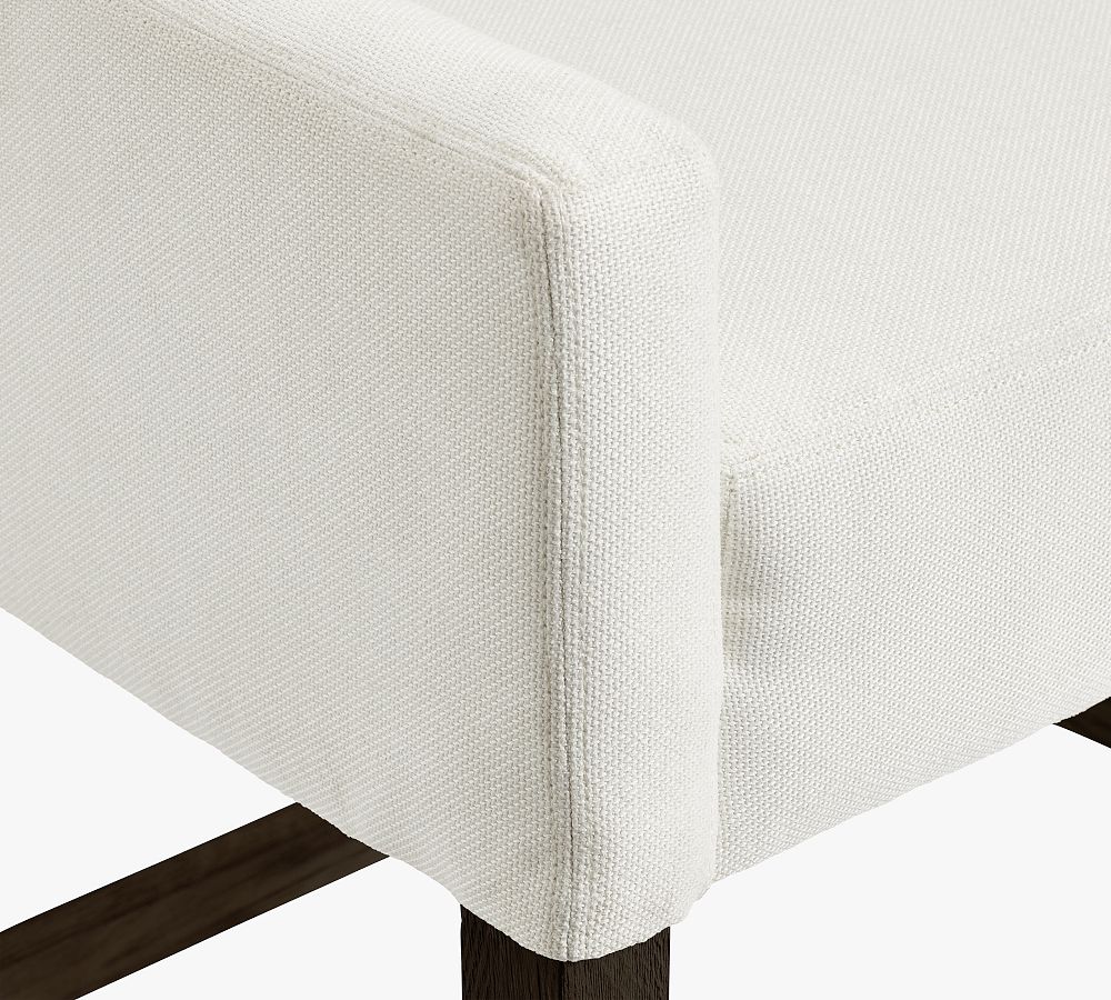 Pottery Barn Classic Upholstered Slope Stool