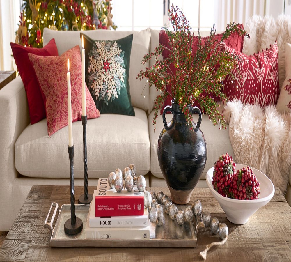 Pottery Barn Foiled Glass Beads