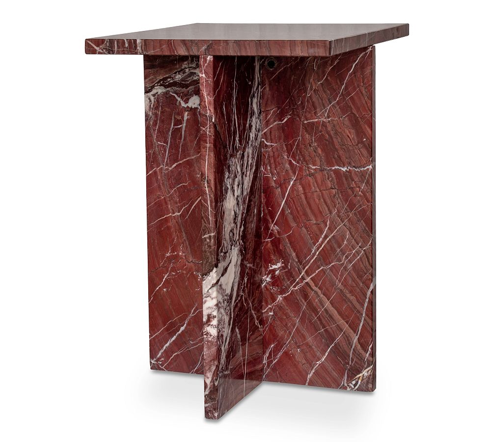 Pottery Barn Telluride Marble Square Accent Table