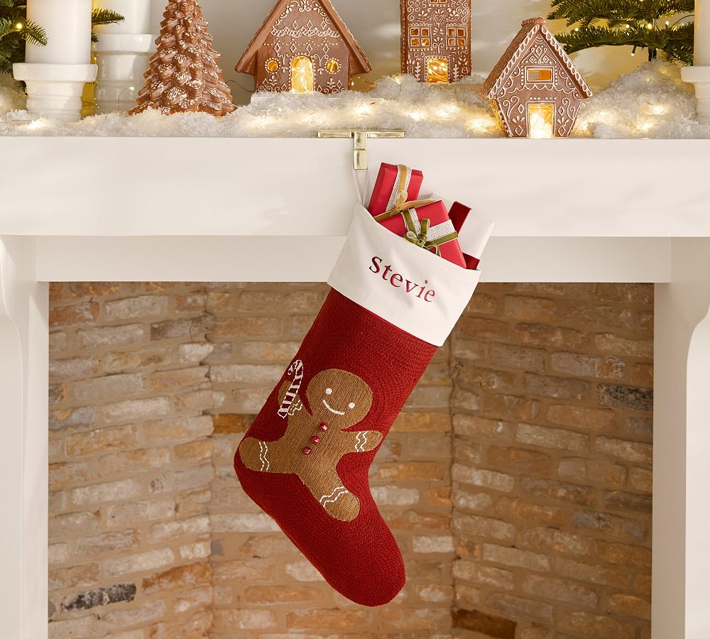 Pottery Barn Holiday Icons Crewel Stockings