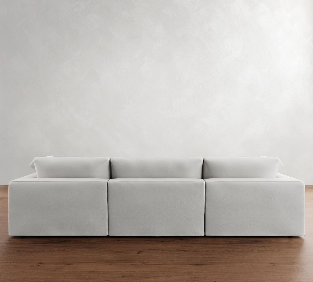Pottery Barn Dream Wide Arm Slipcovered Modular Chaise Sectional - Storage Available (129"&ndash;172")