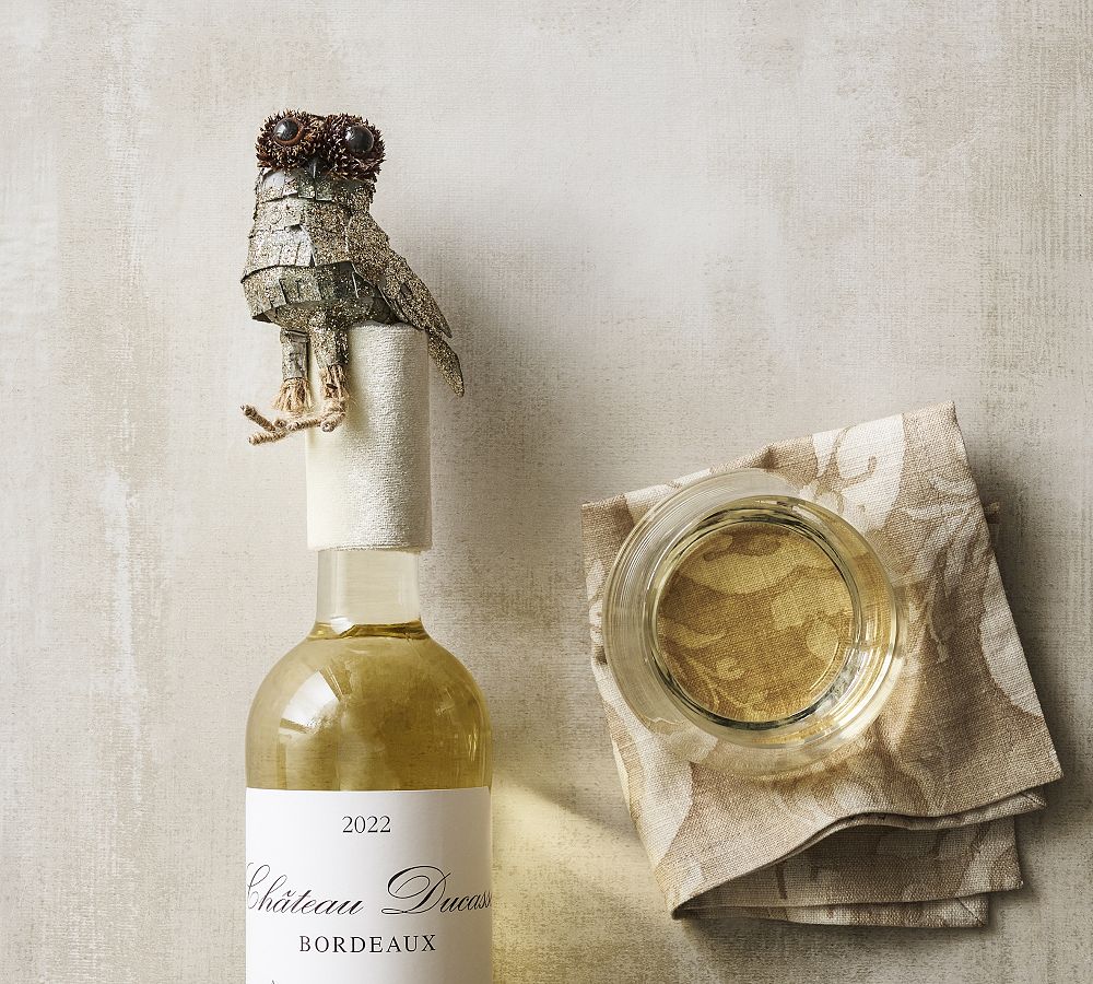 Pottery Barn Holiday Wine Topper Collection