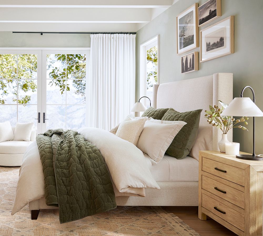 Pottery Barn Cozy Cloud Handcrafted Quilt