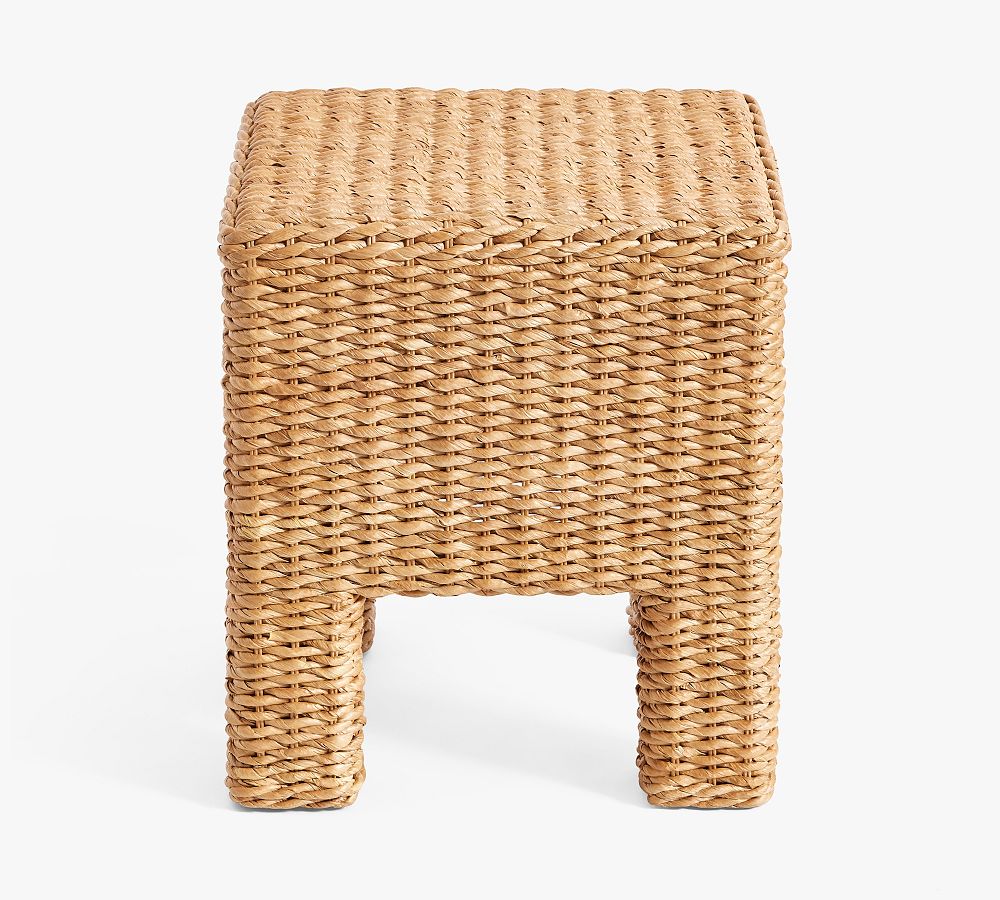 Pottery Barn Cardiff Square Woven Side Table (18")