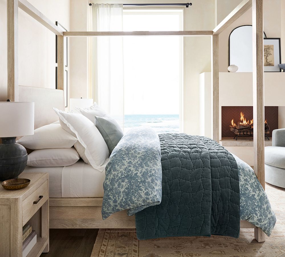 Pottery Barn Cozy Cloud Handcrafted Quilt