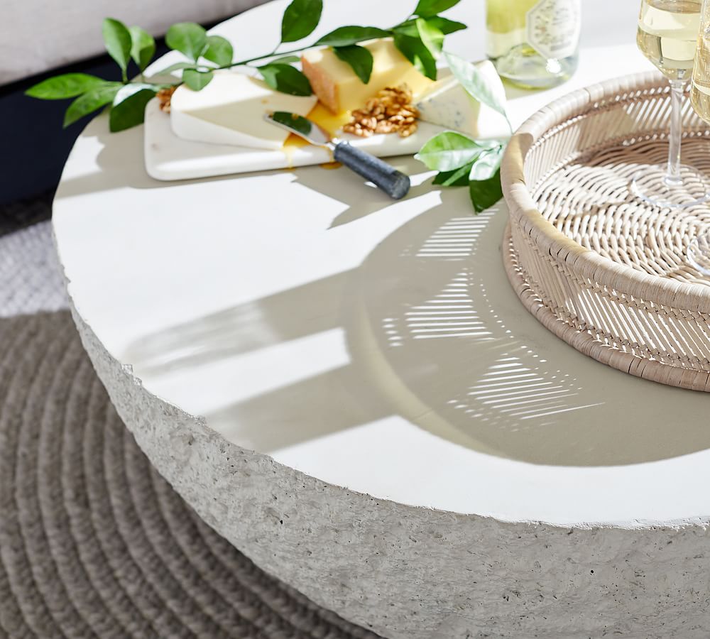 Pottery Barn Bolinas Concrete Outdoor Coffee Table