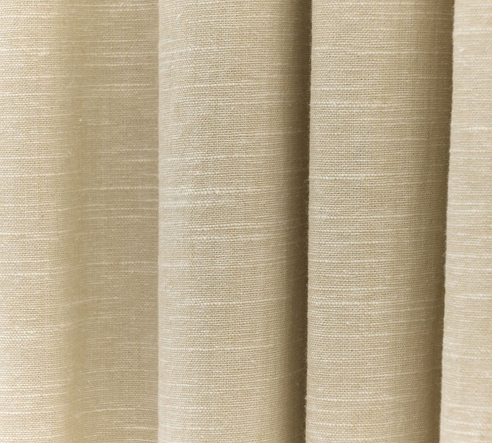 Pottery Barn Emery Linen Pinch Pleat Blackout Curtain
