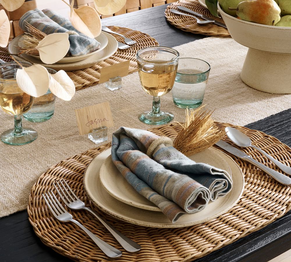 Pottery Barn Larkin Reactive Glaze Stoneware Dinnerware Set