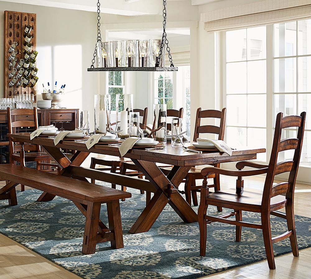 Pottery Barn Toscana Extending Dining Table (60"-124.5")